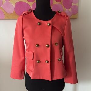 🧡❤️ Sister Jane Shirt Jacket : Blazer Coral / Pink